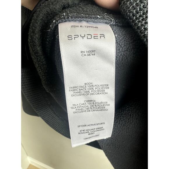 Spyder Gray Tech‎ Knit-waffle Fleece Pullover- Size Large - Picture 4 of 12